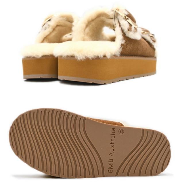 EMU Australia エミュ ファーサンダル W13264 Cabell シープスキン