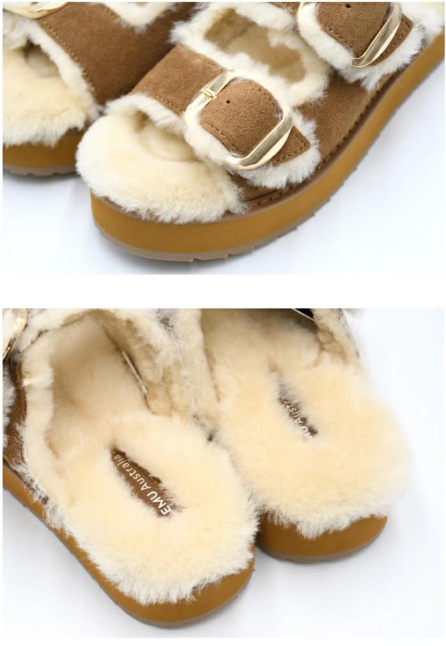 EMU Australia エミュ ファーサンダル W13264 Cabell シープスキン