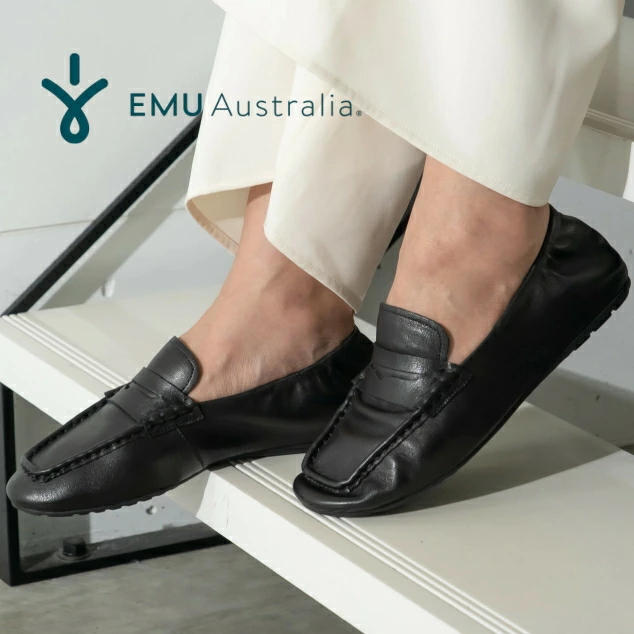 EMU Australia エミュ ローファー Kirra  W13315 ソフトレザー 本革 通勤 レディース 靴