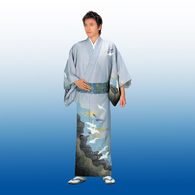 附下 絵羽 訪問着 着物 きもの 袷・胴抜き・単衣仕立て 波に鶴 62134sの通販は 45,650円