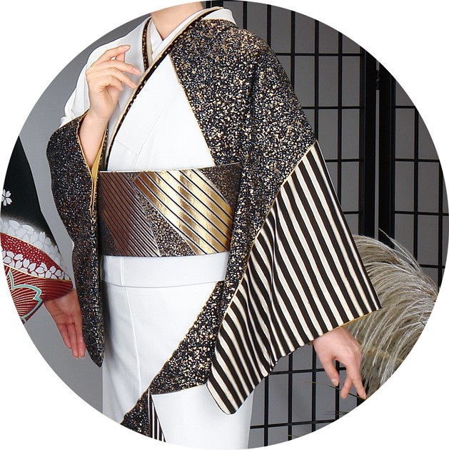 附下 絵羽 着物 きもの 訪問着 袷・単衣・胴抜き仕立て 切り絵 タタキに縞の通販は