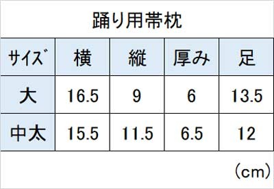 帯枕 帯まくら 着付け 踊り用 綿 中太の通販はau Pay マーケット odori company