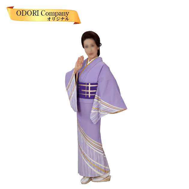 洗える着物 付下げ 踊り 藤 紫地 附下 白縞 付け下げ 絵羽 胴抜き 仕立上がり 30-46の通販は