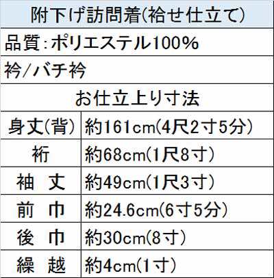 着物 付下げ 踊り洗える 附下 黒地 波 絵羽 袷 仕立て上がり 31-08