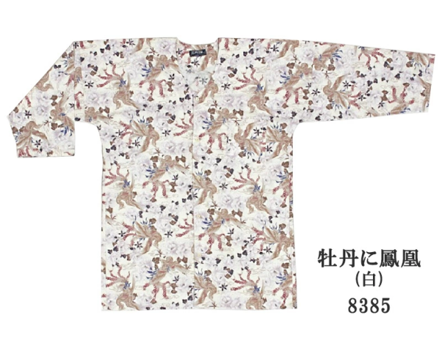 Ｌサイズ　鯉口シャツ　ダボシャツ　和柄　祭り着　七分袖　ハンドメイド　巴屋 Lサイズ 鯉口シャツ ダボシャツ 和柄 祭り着 七分袖 ハンドメイド 巴