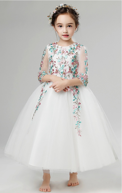 フラワーガール ロングドレス キッズ服 子供服 女の子 子ども ピアノ発表会 七五三 舞台 結婚式 おしゃれ 安いの通販はau Pay マーケット Hatcy Store