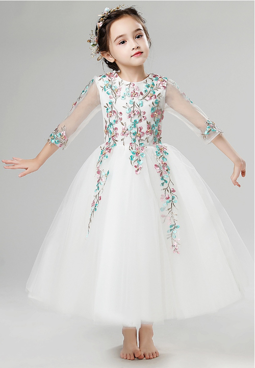 フラワーガール ロングドレス キッズ服 子供服 女の子 子ども ピアノ発表会 七五三 舞台 結婚式 おしゃれ 安いの通販はau Pay マーケット Hatcy Store