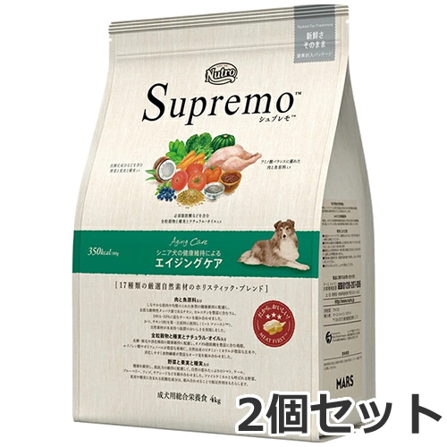 2個セット ニュートロ シュプレモ エイジングケア シニア犬用 中型犬〜大型犬用 4kg×2個セット