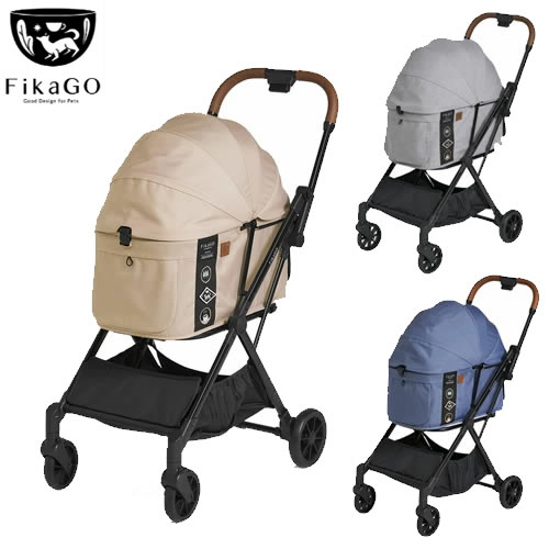 コンビ コムペット FikaGO FREE TO GO 2 フィカゴー フリー トゥー ゴー 2 ヒュッゲベージュ/グレー/ブルーノート 犬猫用 自動折りたたみ ペットカート コンパクト 耐荷重20kg 27,170円