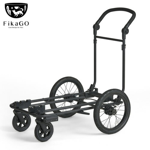 ●コンビ コムペット フィカゴー キング ブラック FikaGO KING 大型犬向け 車体のみ 折りたたみ パンクレスタイヤ 耐荷重50kg