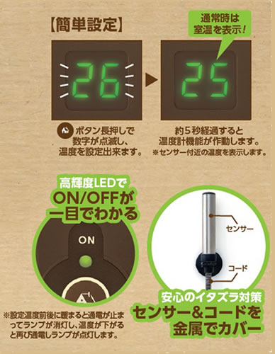 マルカン CASA デジタルサーモ300 うさぎ ハムスター ハリネズミ 小鳥 小動物