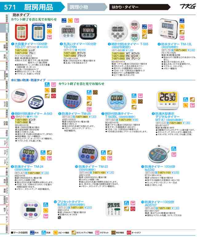 大音量タイマー１００分計 ｔｄ ３７７ レッド 7 0571 0101 6 0544 0101 の通販はau Pay マーケット 厨房用品のプロショップナガヨ