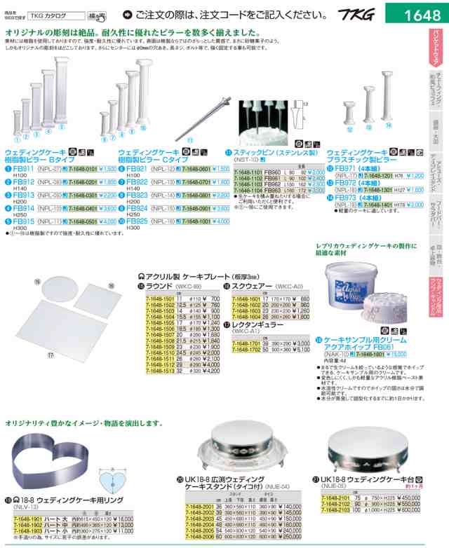 ｕｋ１８ ８広渕ウェディングケーキスタンド ３６cm タイコ付 7 1648 01 6 1572 2101 の通販はau Pay マーケット 厨房用品のプロショップナガヨ