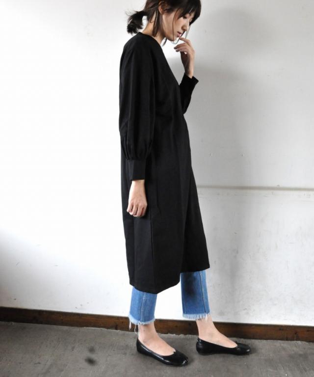 ワンピース ふんわり袖ロングワンピース レディース スウェット チュニック Donoban 長袖 スリット スウェットの通販はau Pay マーケット Donoban