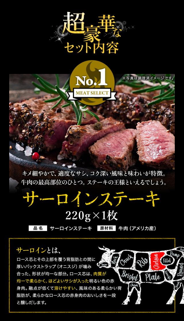 極上 牛肉 ステーキ肉ステーキセット福袋 3枚入り 合計 590gサーロインステーキ（220g）リブアイロースステーキ（200g）テンダーステーキ（170g） アウトレット 処分 サンプル 仕送り お弁当 子供 時短ごはん 食べ物 BBQ バーベキュー 食材_4