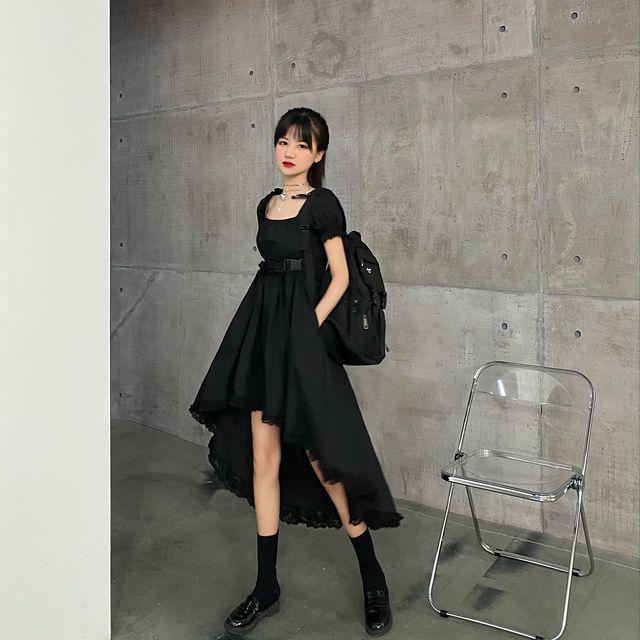 新商品 レディース ワンピース 夏 半袖 パフスリーブ スクエアネック フィッシュテールワンピース レース ドーリー ガーリー モノトーン フェミ 新品 Centrodeladultomayor Com Uy