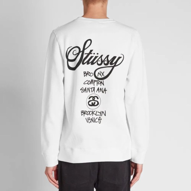 発売モデル CREW ナー パーカー STUSSY トレー WORLD ステューシー 1913817 TOUR スウェット トップス