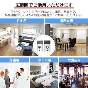 ワイヤレスチャイム Eivotor 会話機能 双方向音声 インターホン チャイムセット 最高200mの無線範囲 玄関 電池式 受信機 送信機 家庭の通販はau Pay マーケット ベストプライス百貨店