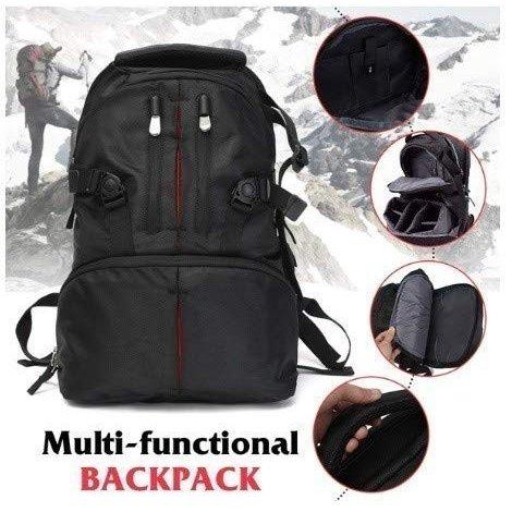 容量 多機能 バック 防水耐衝撃一眼レフデジタル一眼レフのラップトップバッグレンズケースリュックサック