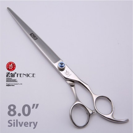 トリミング ハサミ 犬 猫 ペット Fenice Japan 440C ステンレス鋼 ハンドル プロフ silvery 8inchの通販は 5,517円