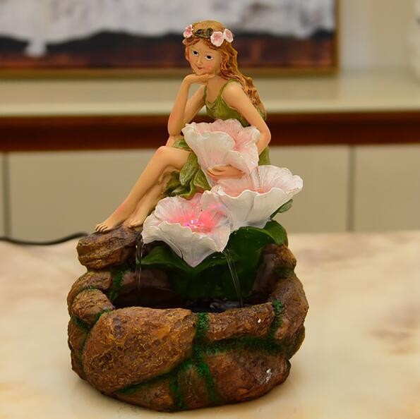 インテリア おしゃれ 加湿 屋内装飾 ギフト 結婚式 水槽 水族館 fairylady 花 クリスマス バレンタイン ヨーロッパ green dress girl Without atomizer