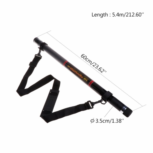 釣り ランディングネット タモ網 5.4m 格納式 ロッド ラウンド ストレッチ レール ポール ポータブル ツール  CZJA838