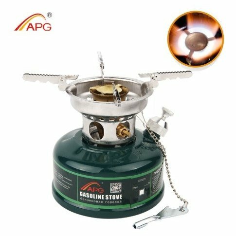 ガソリンストーブ オイル ガソリン ストーブ キャンプ シングル バーナー コンロ 500ml