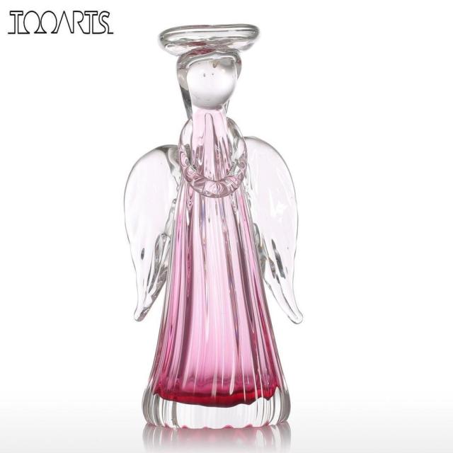 キャンドル ホルダー ガラス 天使 Tooarts の通販は 7,595円