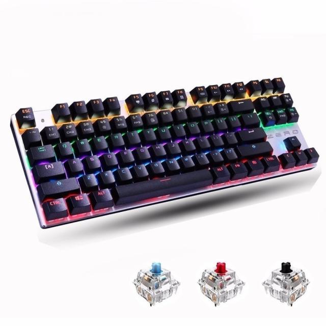 ゲーミングキーボード 青軸 有線 メカニカル 87キー Me Tooの通販はau Pay マーケット リンクルモイスト