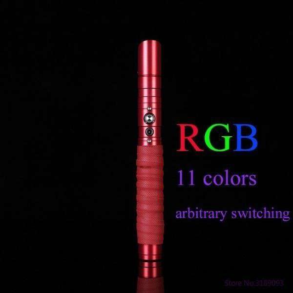 高品質 光る 軍刀 金属元素製手持ち部分 全長100 赤