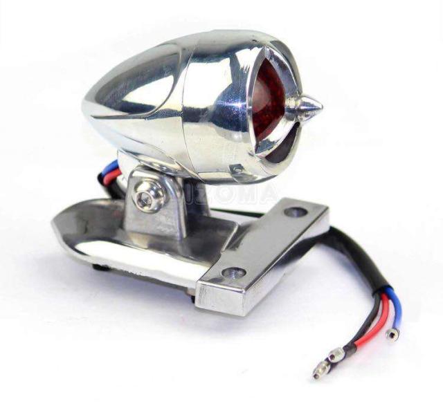 ビンテージ アルミ ハーレー LED テールライト/テールランプ/スポーツスター/ダイナ/ソフテイル/xl/fxd/flh/flの通販は 7,780円