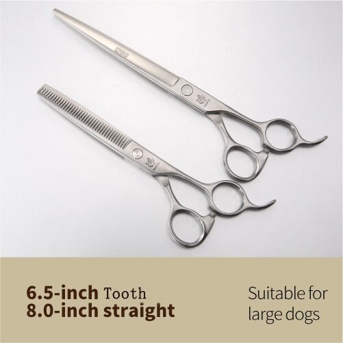 Fenice 6.5 / 7.0 / 7.5 / 8.0ペットグルーミングはさみセット犬の毛 6.5Thinning8.0cut