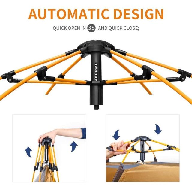 並行輸入品Hewolf Waterproof Instant Tents for Camping - 2-3