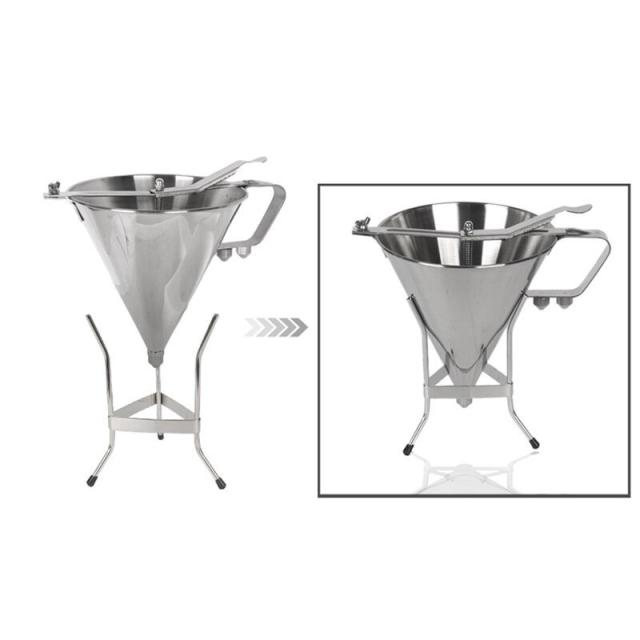 【本格タコパ】お菓子作り調理器具チョコレート 1.75L たこ焼き 粉つぎ ステンレス 漏斗 鯛焼き 業務用パティシエ道具