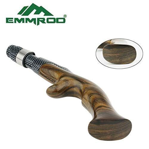 ポータブルスピニングロッド バネ竿 EMMROD エムロッド 釣り 黒檀グリップ ルアーロッド キャスティングロッド