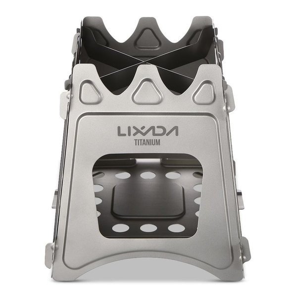 ウッドストーブ コンパクト薪ストーブ チタン製 LIXADA 組み立て式 超軽量 高耐久性 キャンプ ネイチャーストーブ ヒーターの通販は