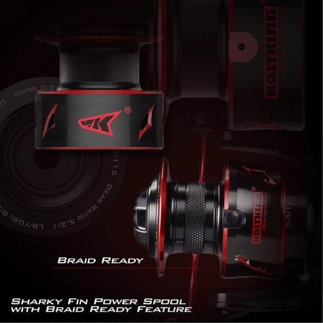 KastKing Sharky III スピニングリール 12キロ ギア比 5.1:1 5.5:1 モデル 3000 4000 5000 6000 KastKing Sharky III スピニングリール 12キロ ギア比 5.1:1 5.5:1