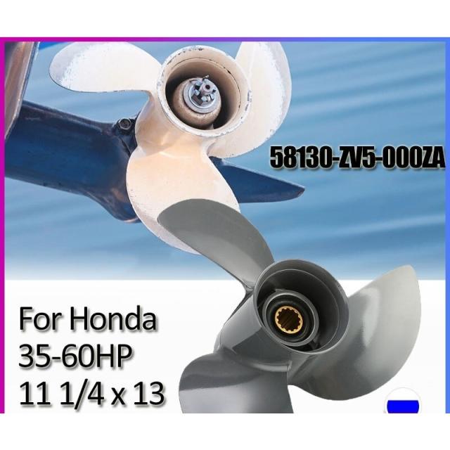 プロペラ 船外機 3ブレード ホンダ 35-60HP 58130-ZV5-012AH グレー 285mm 11 1/4 13インチ