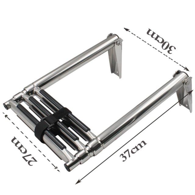 ラダー 伸縮 3段 ハシゴ ステンレス ボート アクセサリー