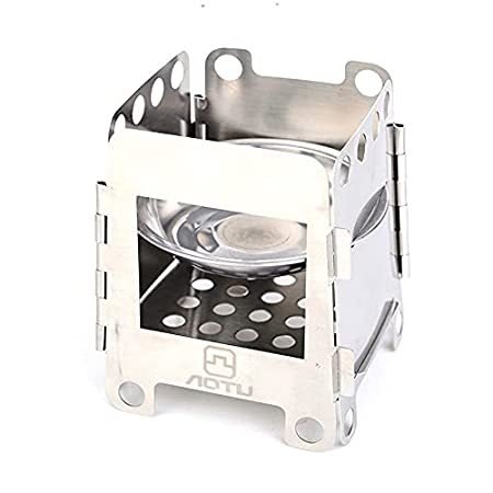 AOTU  折りたたみ式キャンプストーブ ステンレススチールストーブ