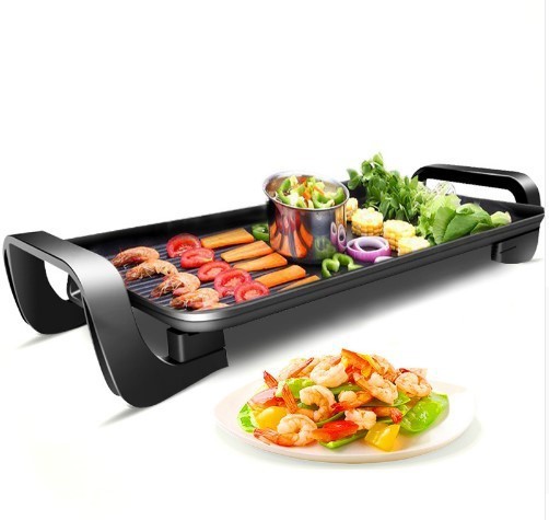 バーベキュープレート 電気オーブン 焼き魚プレート バーベキュー 電気ベーキングプレート 韓国の禁煙ノンスティック家庭用屋内