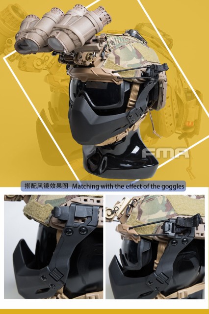 フェイスガード マスク FMA タクティカル ヘルメット アクセサリー