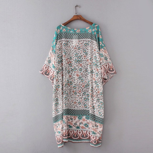 お得! Feitong Vintage 着物 カードigan 女性 Long スリーブ Floral Print Chiffon Loose Shawl Tops 楽天市場】お得! Feitong Vintage 着物 カードigan 女性 Long