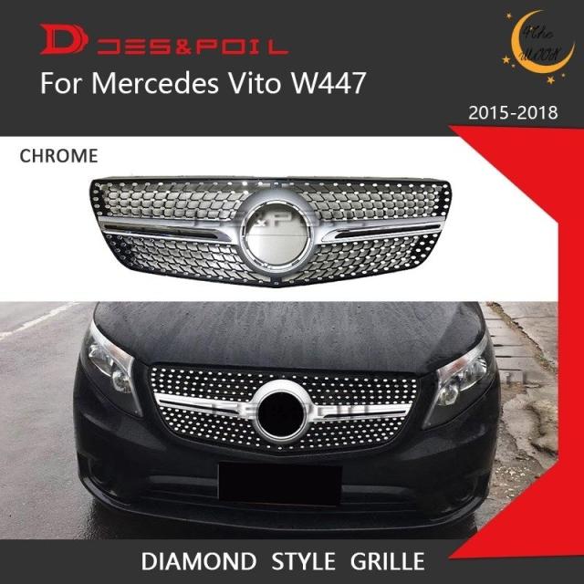 メルセデスベンツ 新型 Vクラス w447 V220d ダイヤモンド フロント グリル ブラック クローム AMG カールソン ブラバスの通販は