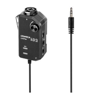 Comica AD2 XLR 6.35 ミリメートルマイク プリアンプ ギター インタフェース アダプター コンデンサーマイク 48V ファントム電源の通販は 9,680円