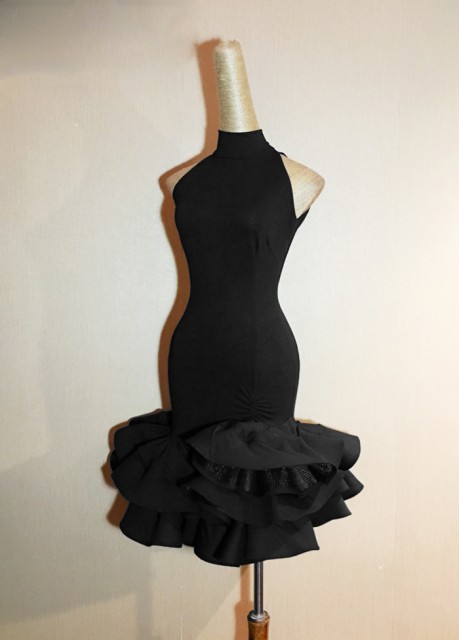 レディース社交ダンス衣装 競技ドレス ラテンドレス サルサ