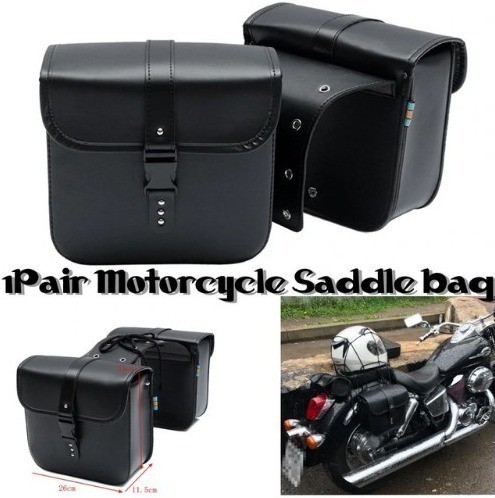 バイク サイドバッグ 防水 2個セット 黒 ツールバッグ ツーリングバッグ サドルバッグ ブラックの通販は 5,306円