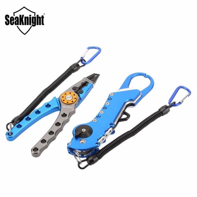 SeaKnight フィッシングツールセット フィッシュグリップ プライヤー 折りたたみ 多機能 ステンレス SeaKnight フィッシングツールセット フィッシュグリップ プライヤー