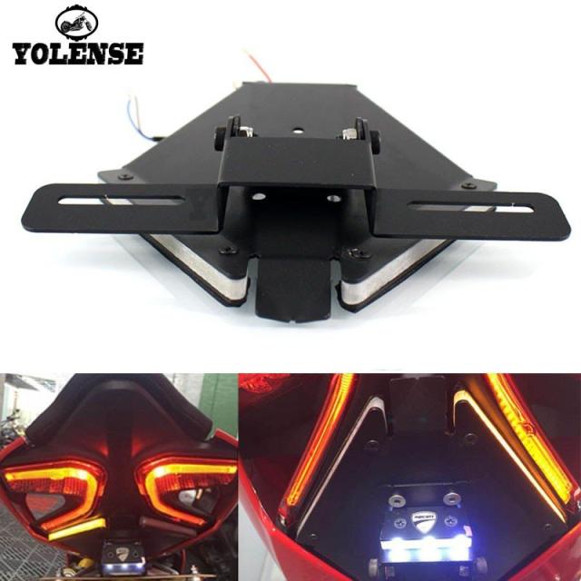 ナンバー ライセンスランプ ドゥカティ 899 959 1199 1299 パニガーレ オートバイ リア テール ライト ブレーキ ウィンカー 内蔵 LED バイクアクセサリー