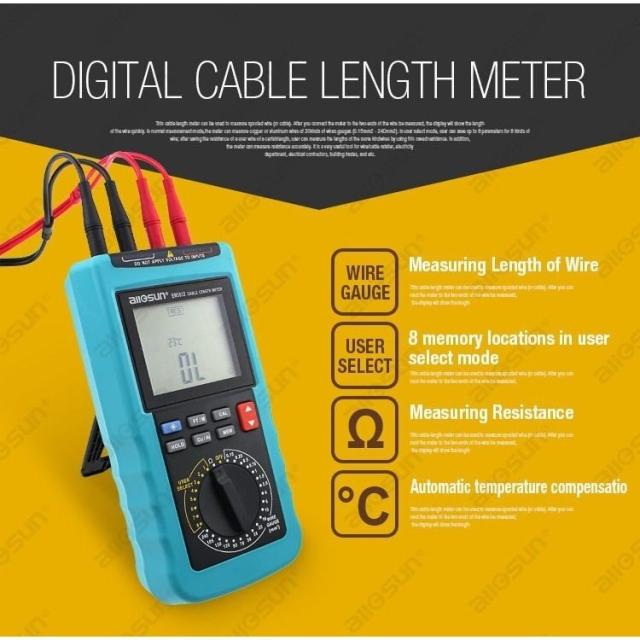 ケーブル レングスメーター デジタル ALL SUN EM5812 電子計測器_1